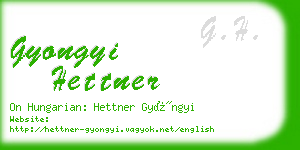 gyongyi hettner business card